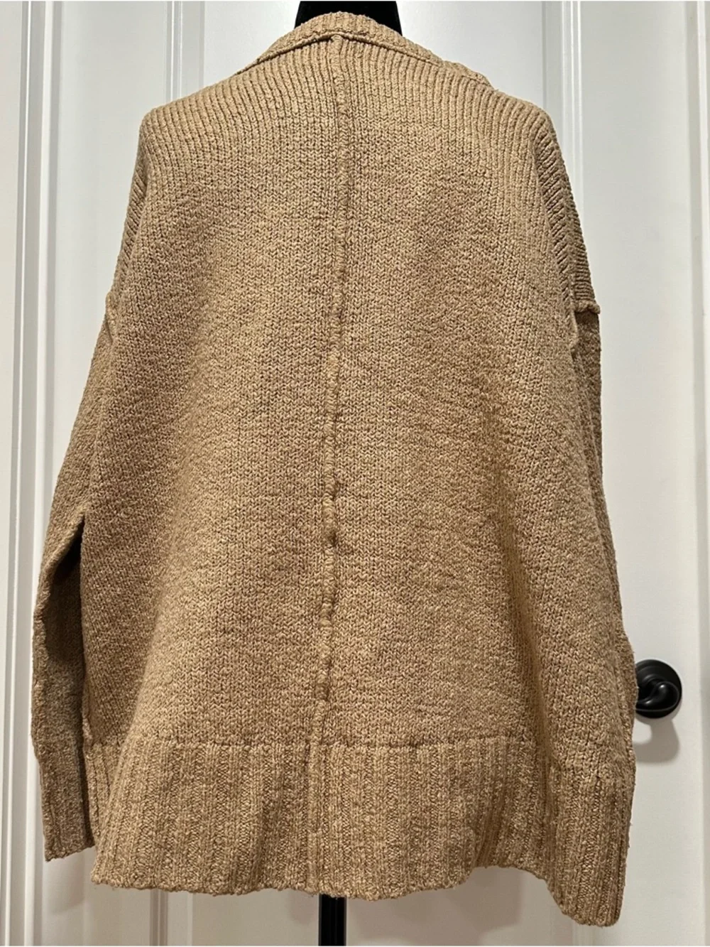 Free People Women's Brookside Tunic Oversized Sweater Desert Camel Size Small